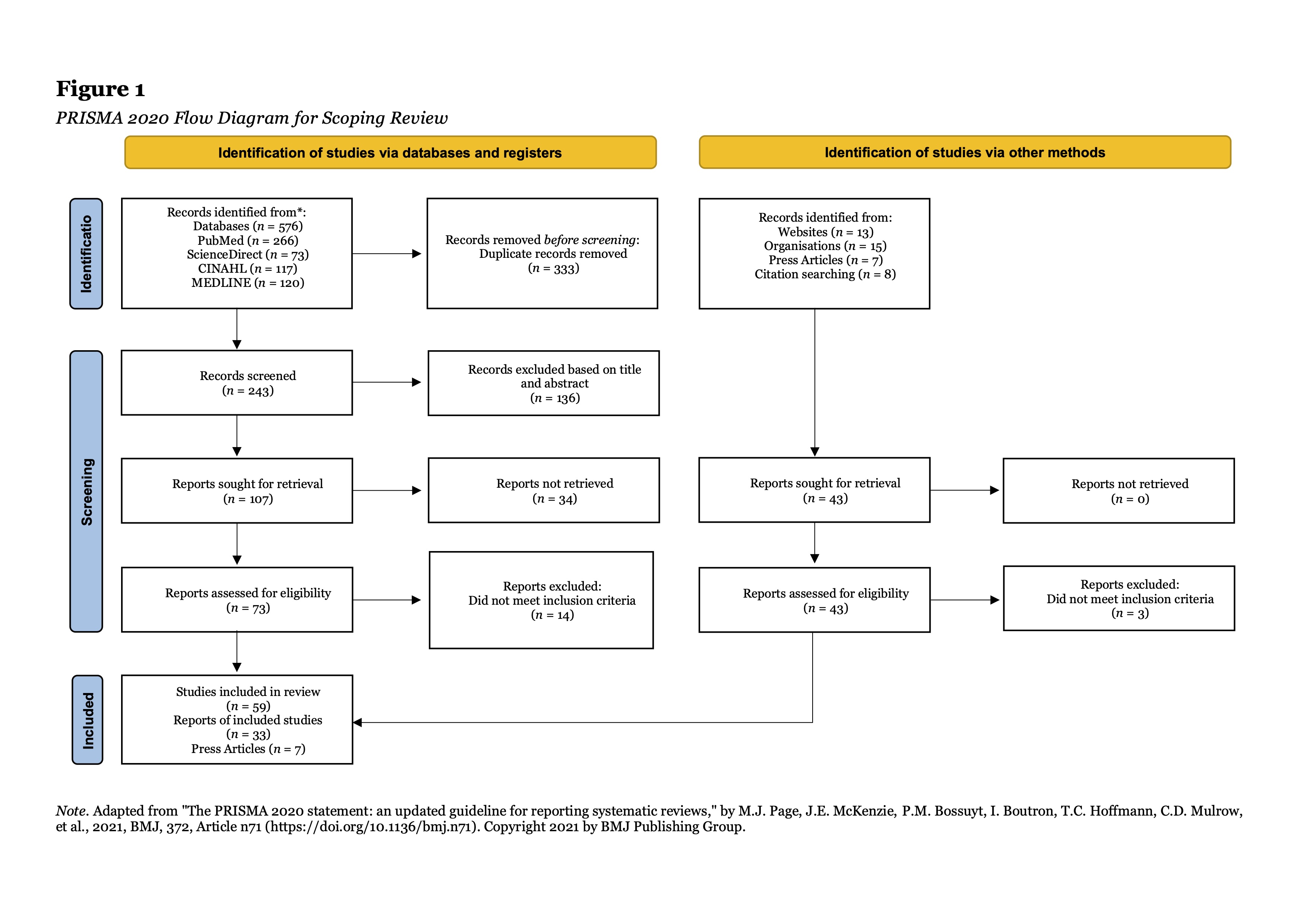 PRISMA 2020 Flow Diagram for Scoping Review